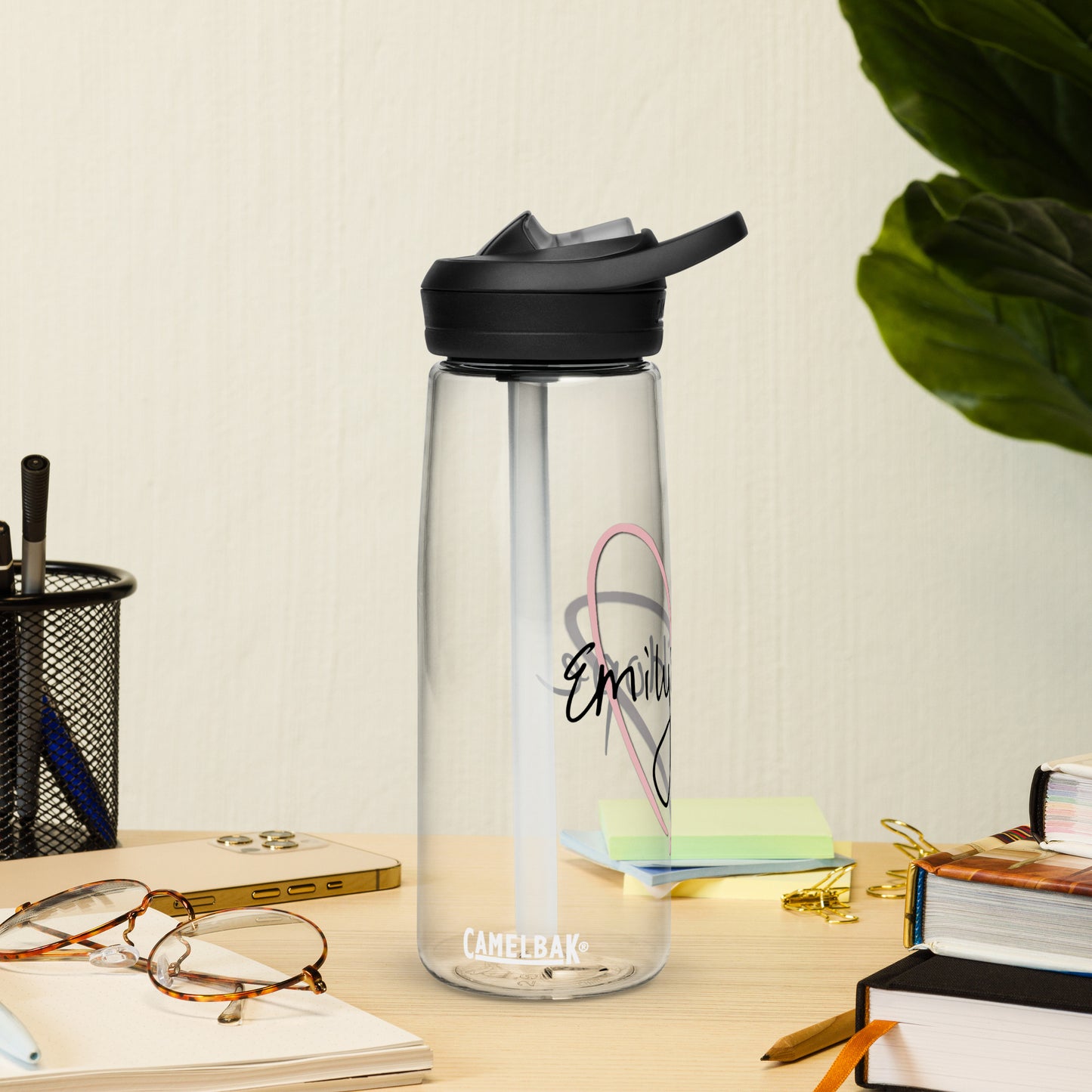 Emily's Hope Logo Sports water bottle
