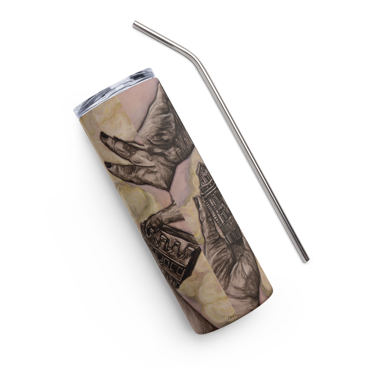 "Hand Castles" Stainless Steel Tumbler