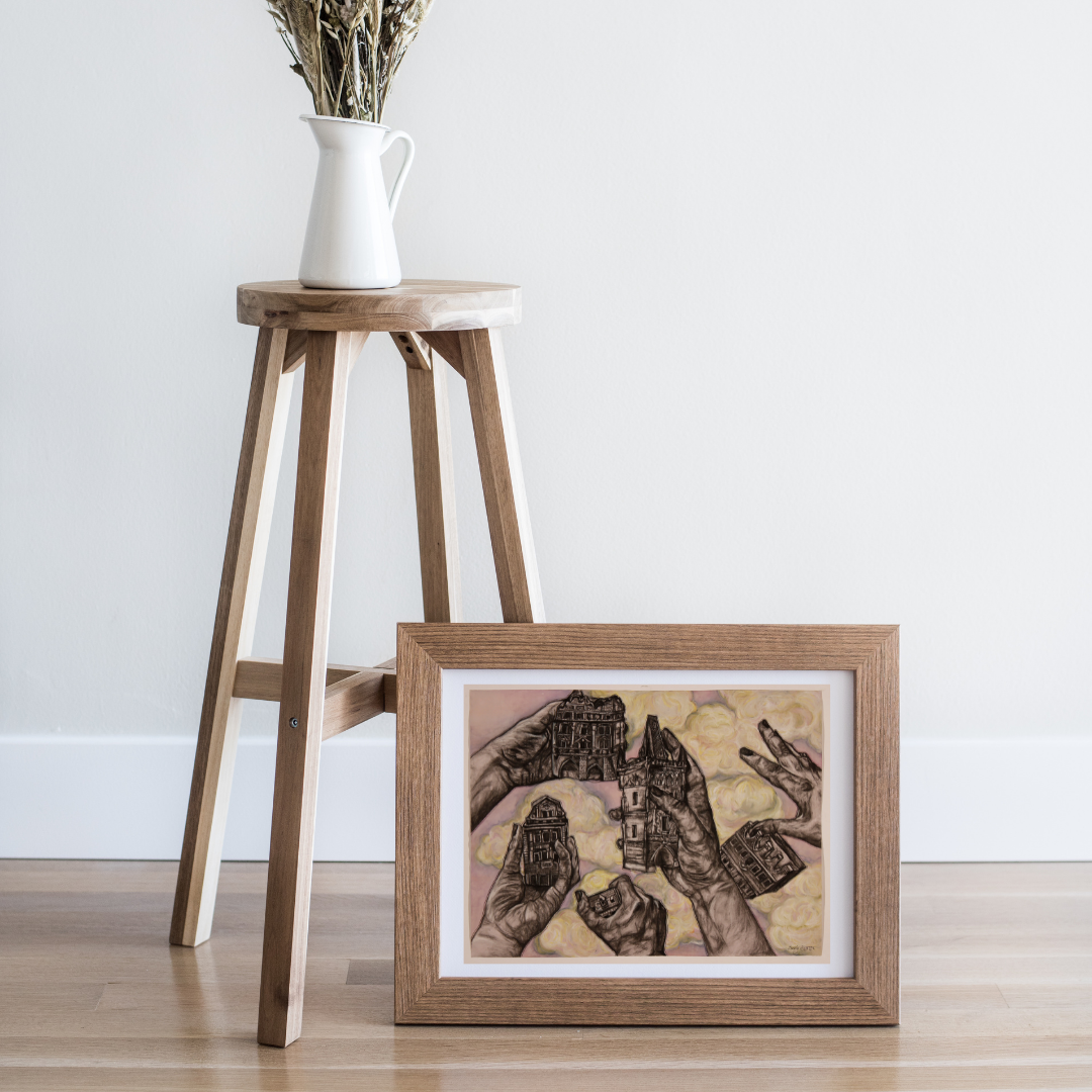 Hand Castles Print