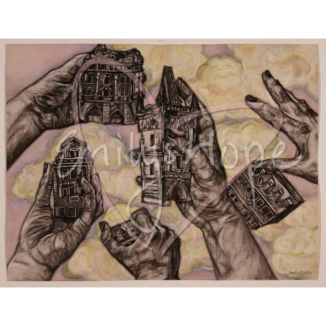 Hand Castles Print