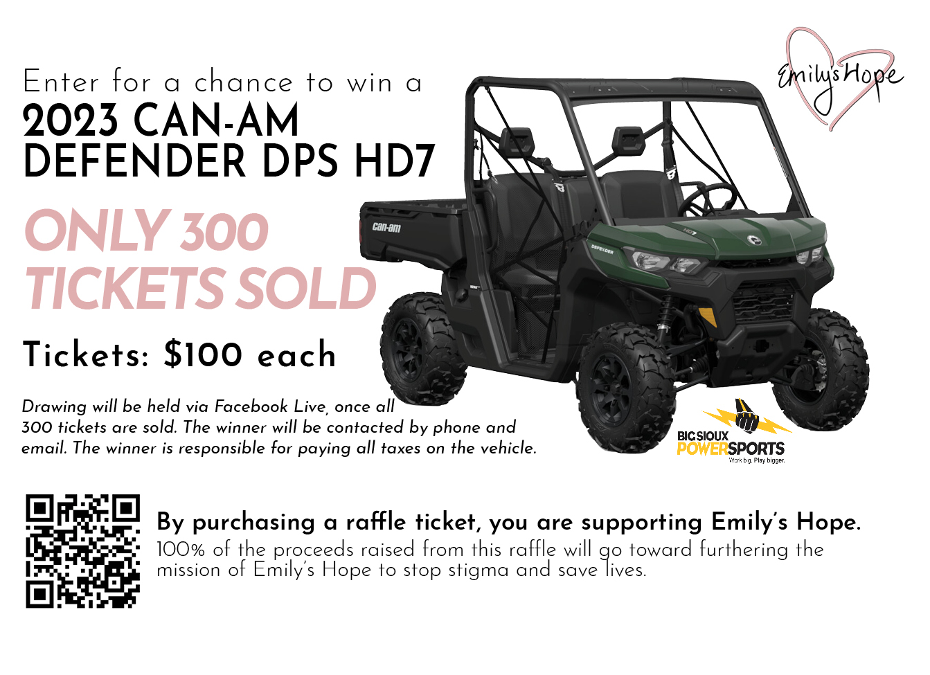 Can-Am Defender Raffle Ticket