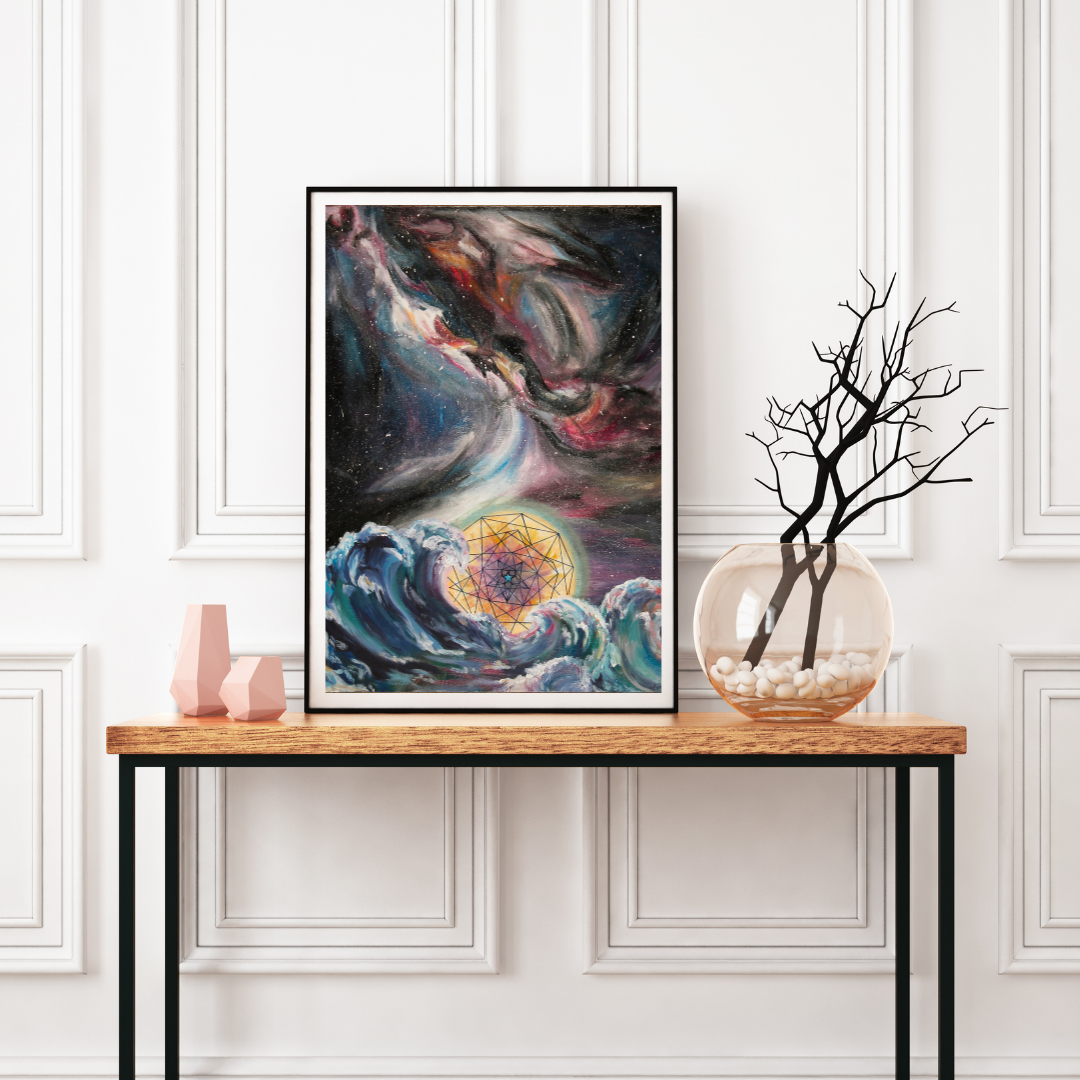 Geometric Waves Print