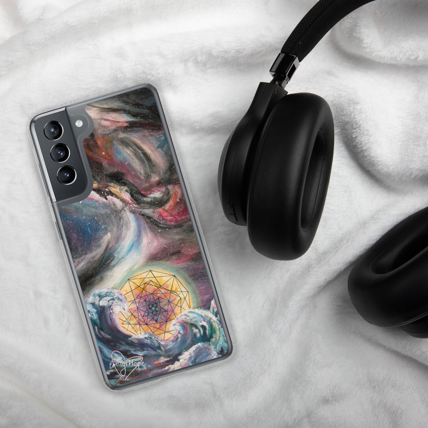Geometric Waves Samsung Case