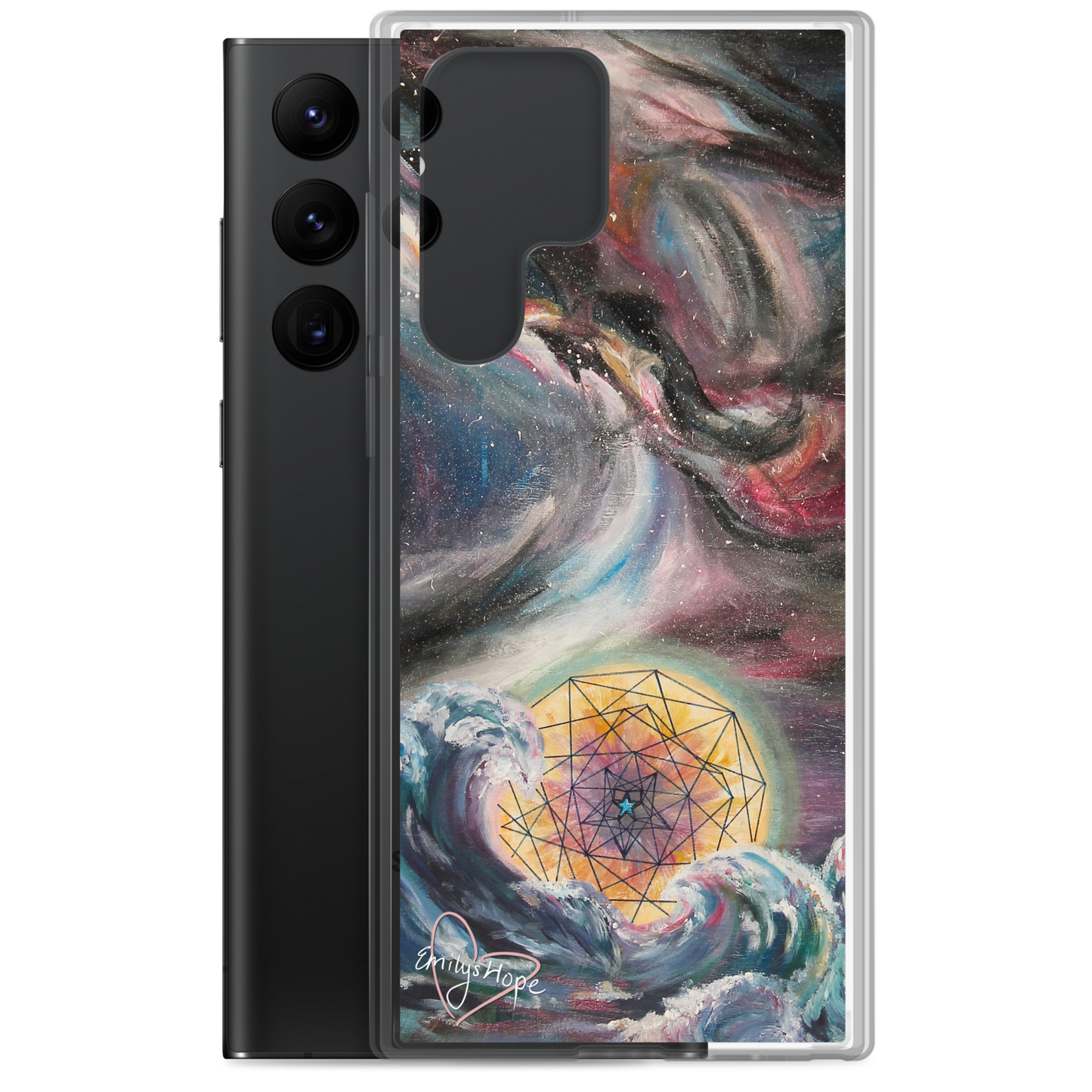 Geometric Waves Samsung Case