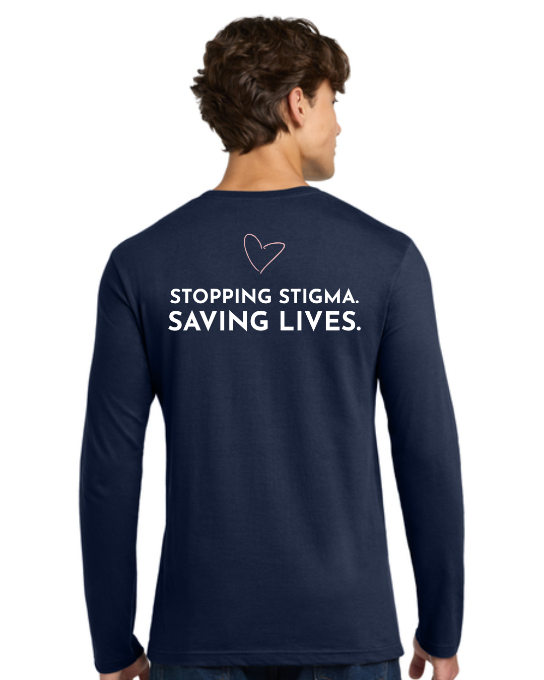 Emily's Hope Logo Long-Sleeve T-Shirt (Navy)