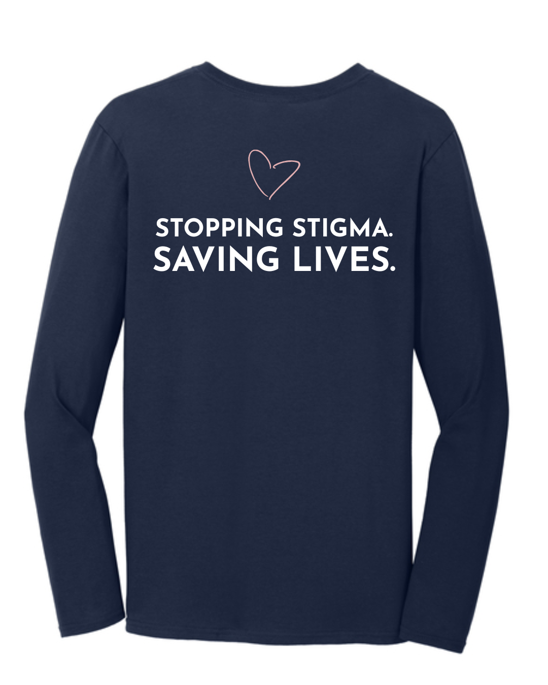 Emily's Hope Logo Long-Sleeve T-Shirt (Navy)