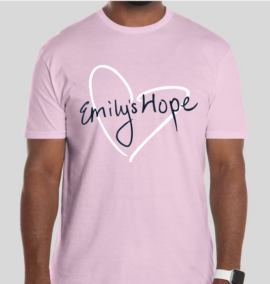 Emily's Hope Logo T-Shirt (Light Pink)